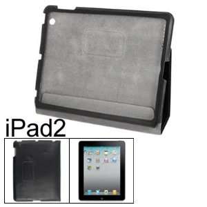   Black Faux Leather Stitched Bag Protector for iPad 2 2G: Electronics