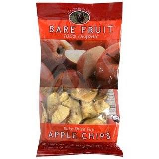 Bare Fruit 100% Organic Bake Dried Apples, Fuji, 1 Pound Bags (Pack of 