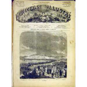   French Troops General Breart Manouba Print 1881