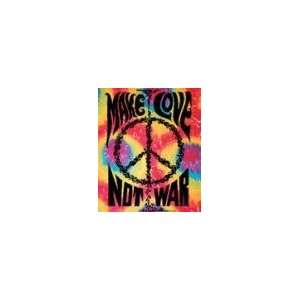  Make Love Not War: Peace Sign Wall Hanging Tapestry: Home 
