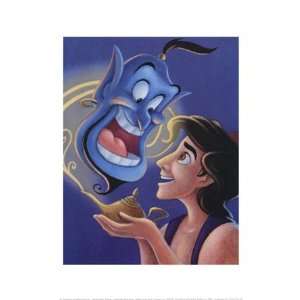  Aladdin and the Genie   The Magic Lamp   Poster by Walt 