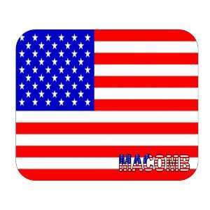  US Flag   Macomb, Illinois (IL) Mouse Pad Everything 