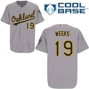  Jemile Weeks Oakland Athletics Authentic Road Cool Base Jersey 