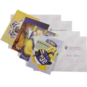  NCAA LSU Tigers 12 Count Multi Pack Christmas Cards 