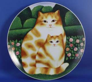 Martin Leman Cat Collector Plate Felicia and Felina  