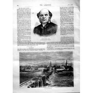  1870 REV. JOHN FARRAR SAARBRUCK RIVER BRIDGE EUROPE