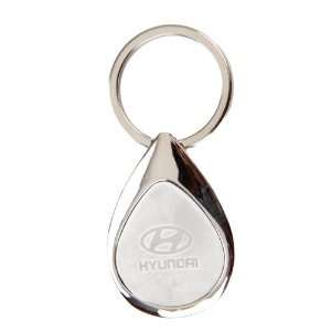  Steel Keychain/key Ring with Hyundai Text and Logo 