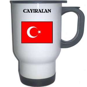  Turkey   CAYIRALAN White Stainless Steel Mug Everything 