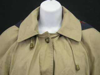 MISTY HARBOR Tan Button Front Long Sleeve Coat Jacket 8  