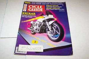 DEC 1981 CYCLE GUIDE motorcycle magazine KATANA  