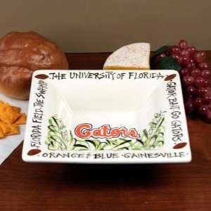  Florida Gators White Ceramic Small Square Bowl: Sports 