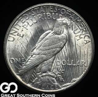 1925 S Peace Silver Dollar CHOICE BU ** NICE KEY DATE  