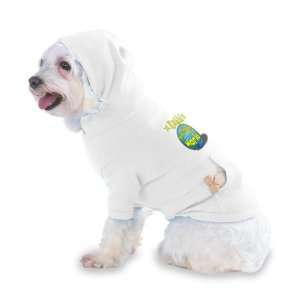 Kahlil Rocks My World Hooded T Shirt for Dog or Cat X Small (XS) White