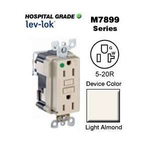 Leviton M7899 HGT 5 20R Lev Lok SmartLockPRO GFCI Receptacle Hospital 