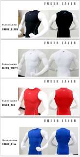 Mens Sleeveless Shirts Tank Tops Compression Base Under Layers Skin 