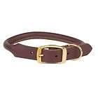 Casual Canine Round Rolled Leather Dog Collar 10 26  
