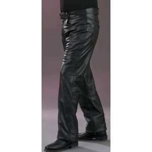  Mossi Mens Leather Pants 32 X 34 Black Automotive