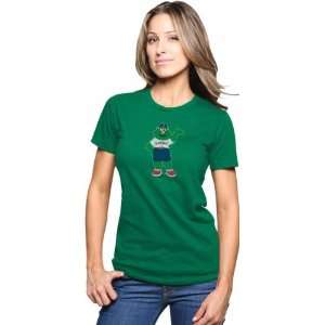   Tee Majestic Select Womens Kelly Mascot Official Logo Singles Tee