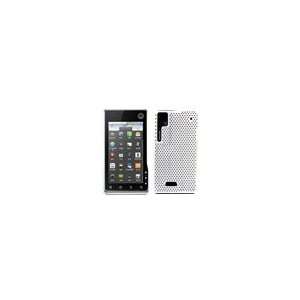  XT701 White Latticed Back Protector Cover: Cell Phones & Accessories