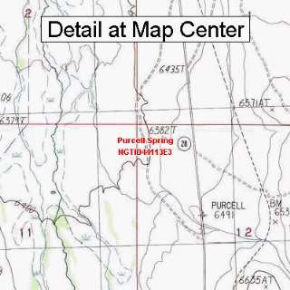   Topographic Quadrangle Map   Purcell Spring, Idaho (Folded/Waterproof