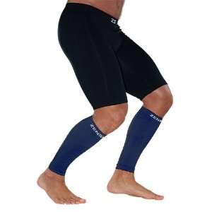  Zensah Compression Leg Sleeves in Navy: Health & Personal 