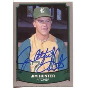  Jim Catfish Hunter Autographed 1989 Pacific Card Sports 