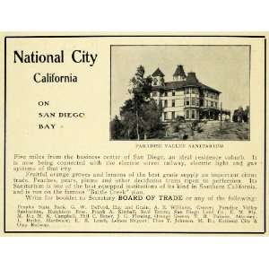 1906 Ad National City California San Diego County   Original Print Ad