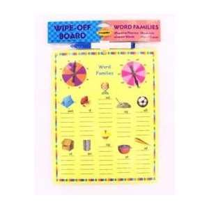  Wipe Off Word Families Board Case Pack 72 