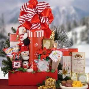    Snowman Party Christmas Holiday Gift Basket 