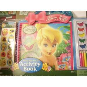  Disney Fairies Sticker, Paint, & Draw Activity Book ~ Fairy 