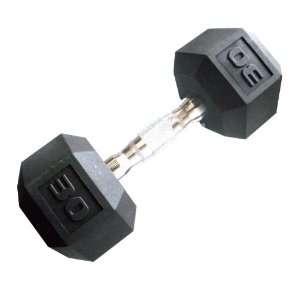  Cap Barbell Workouts Coated Hex Dumbbell, Black, 30 lb 