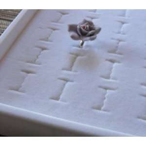  One Standard Size White Plastic Display Tray and One White 