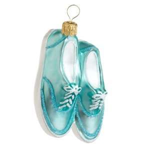  Ornaments To Remember Boat Shoes (ocean) Hand Blown Glass Ornament 