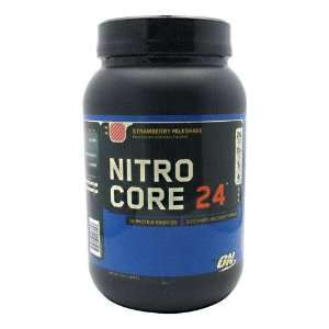 Nitrocore 24 3 lb (1,364 g) Strawberry Milkshake Protein Supplements 