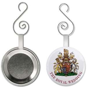 The Royal Wedding Prince William Coat of Arms 2.25 inch Button Style 