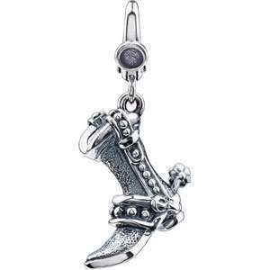  Sterling Silver 18.00X17.00 MM Cowboy Boot Charm Jewelry