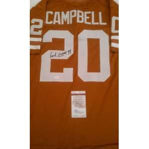  Earl Campbell Signed Texas Longhorns Jersey Everything 