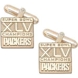   Super Bowl XLV Champions 10kt Gold Cufflinks