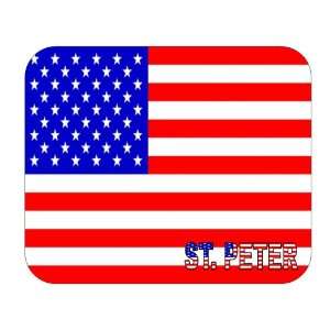  US Flag   St. Peter, Minnesota (MN) Mouse Pad Everything 