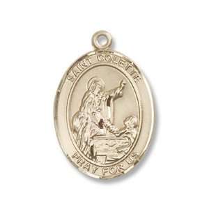  14K Gold St. Colette Medal Jewelry