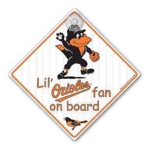 MLB Baltimore Orioles Car Sign 