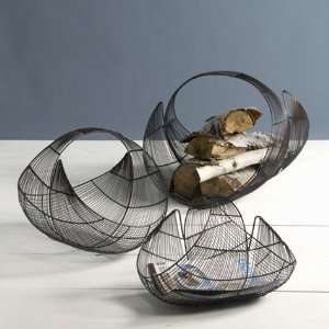 Recycled Metal Wire Nesting Baskets   Set of 3