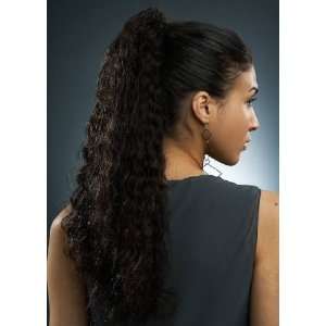   Curly Clip On Ponytail Human Hair Extensions