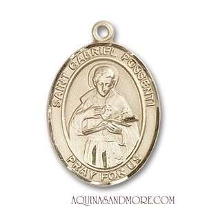 St. Gabriel Possenti Medium 14kt Gold Medal