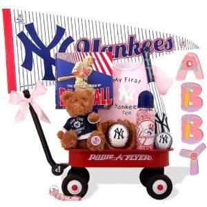   NY Yankees Baseball Girl Radio Flyer Baby Wagon: Home & Kitchen