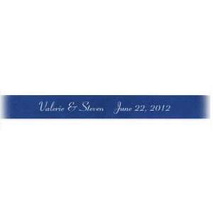  Personalized Satin Favor Ribbon 7/8 x 100 yds Navy (1 roll 