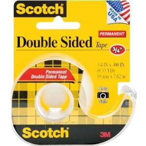 Scotch Permanent Double Sided Tape .75X300   626850  