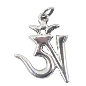  Sterling Silver Om Symbol Tibetan Pendant Jewelry