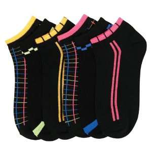  HS Woman Fashion Socks Neon Strip Design (size 9 11) 6 