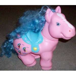  My Little Pony 8 Rubber Pony Toy with Real Hair Toys 
